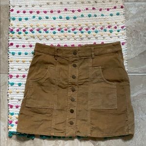 Altar’dState Corduroy button up skirt